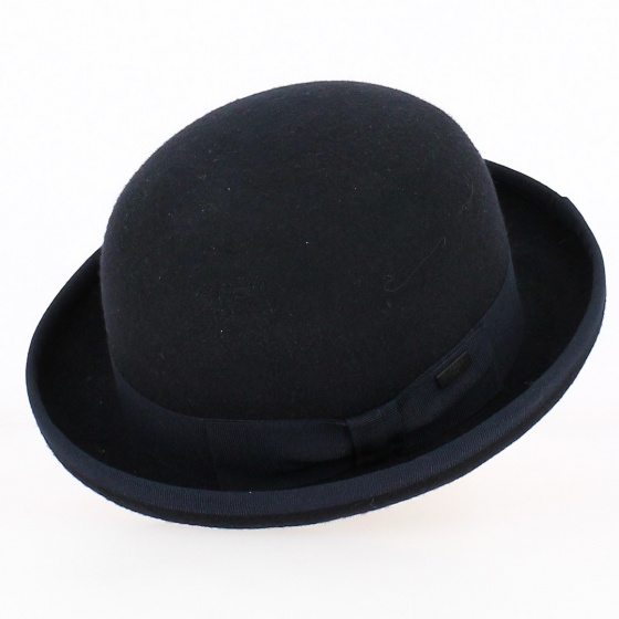 Melon Hat Wool Felt Navy - Guerra 1855