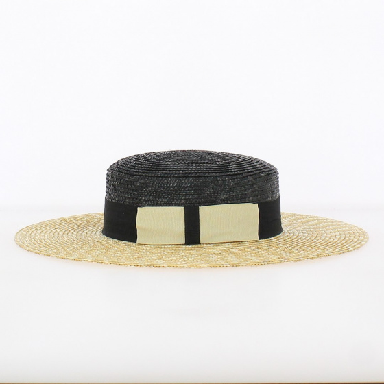 Capeline - Canotier Bastia Paille Naturelle - Traclet Capeline - Canotier Bastia Paille Naturelle - Traclet
