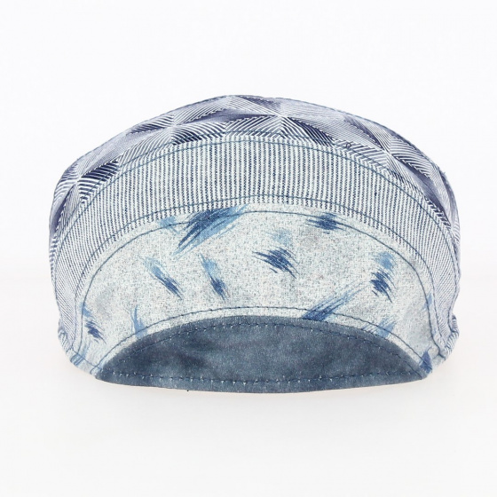 Cap Paris Patchwork Blue - Traclet Cap Paris Patchwork Blue - Traclet