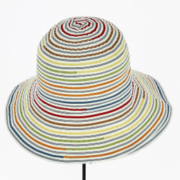 Iris Cotton Stripes Multicolored Capelin - Traclet