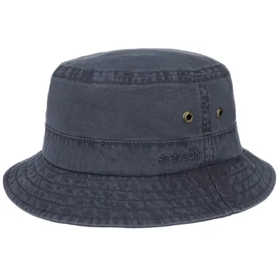 Chapeau Bob Ros Coton Biologique Marine - Stetson