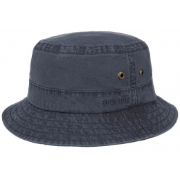 Bob Ros Hat Organic Cotton Navy - Stetson