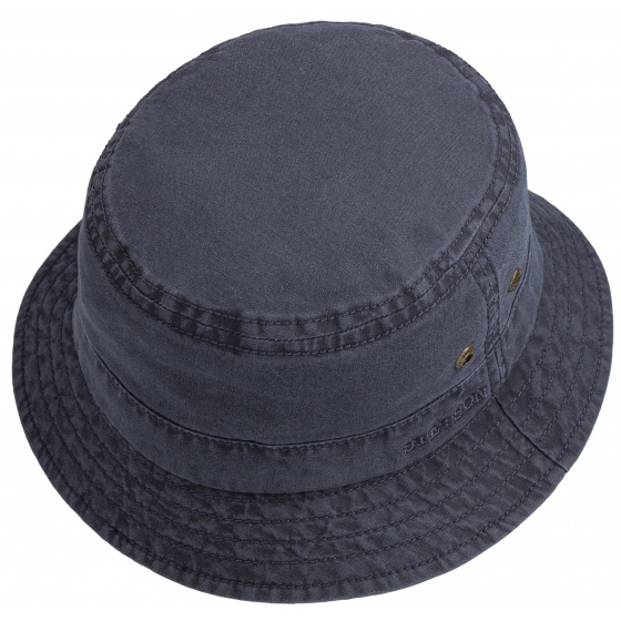 Chapeau Bob Ros Coton Biologique Marine - Stetson