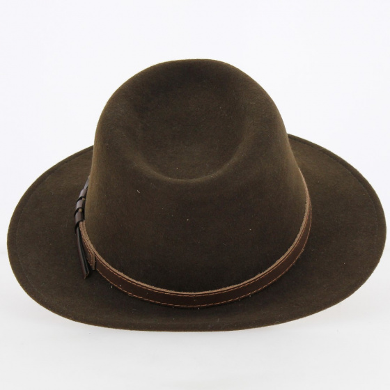 Chapeau Fedora Jamer Feutre Laine Marron - Traclet Chapeau Fedora Jamer Feutre Laine Marron - Traclet