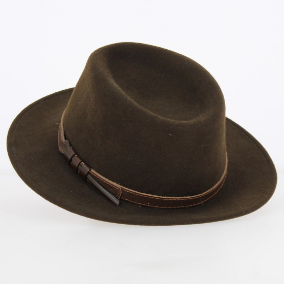 Chapeau Fedora Jamer Feutre Laine Marron - Traclet Chapeau Fedora Jamer Feutre Laine Marron - Traclet