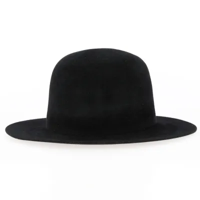 Chapeau Melon Palmade Feutre Poil Noir - Traclet