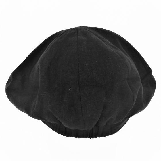 Casquette Gavroche Rasta Lin Noire - Mtm