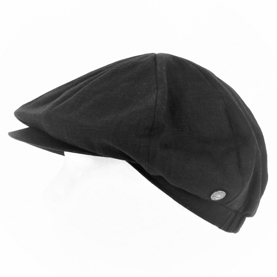 Casquette Gavroche Rasta Lin Noire - Mtm