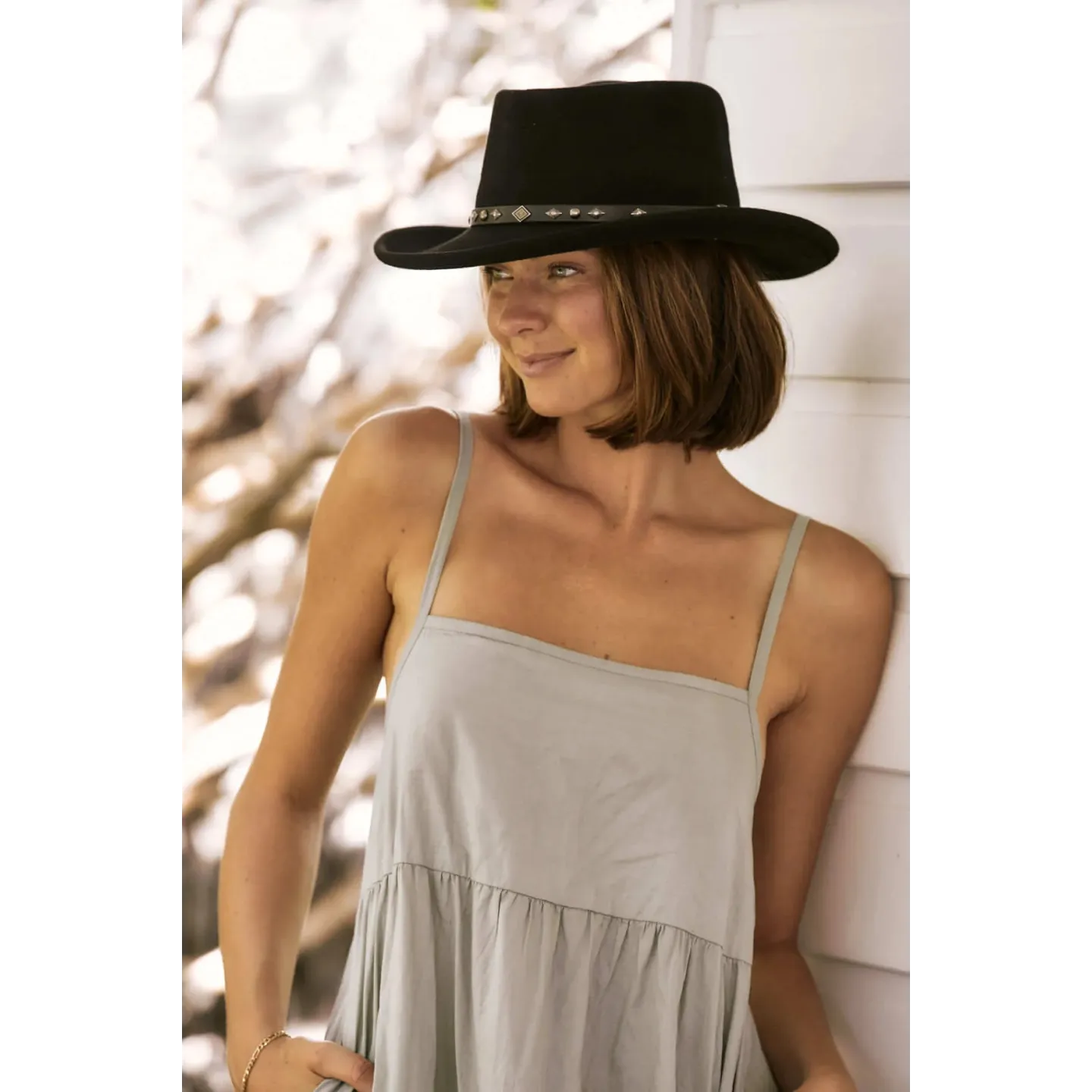 Gambler hat - Black wool felt Reference: 2092 | Traclet Hat Shop