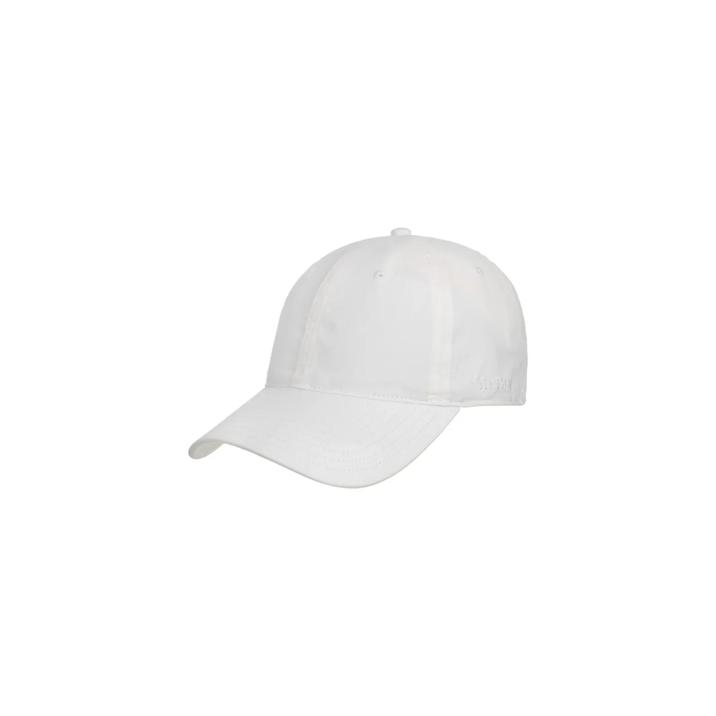 Ducor White Cotton Baseball Cap - Stetson