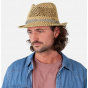 Paper Straw Hydrang Trilby Hat - Barts
