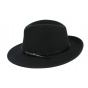 Traveller Toledo Waterproof Wool Felt Hat Black - Traclet