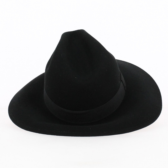 Fedora Wool & Cashmere Hat Black - Traclet Fedora Wool & Cashmere Hat Black - Traclet