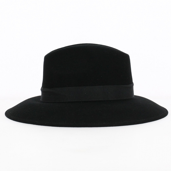 Chapeau Fedora Laine & Cachemire Noir - Traclet