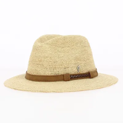 Chapeau Traveller Raphia Crochet - Fléchet