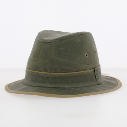 Khaki Oiled Cotton Adventurer Hat - Flechet