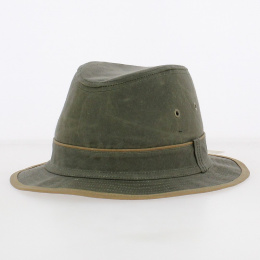 Chapeau Aventurier Coton Huilé Kaki - Flechet