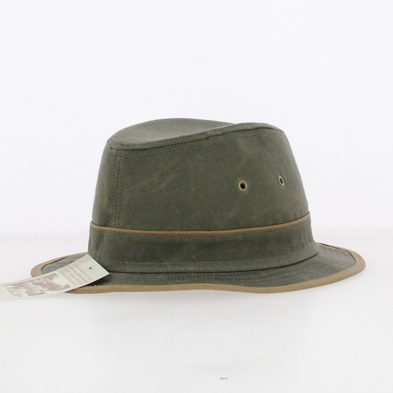 Chapeau Aventurier Coton Huilé Kaki - Flechet
