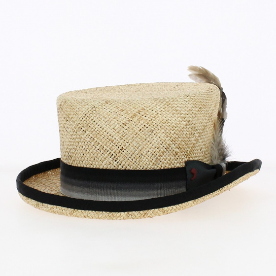 Altaria Natural Straw Top Hat - Alfonso d'Este