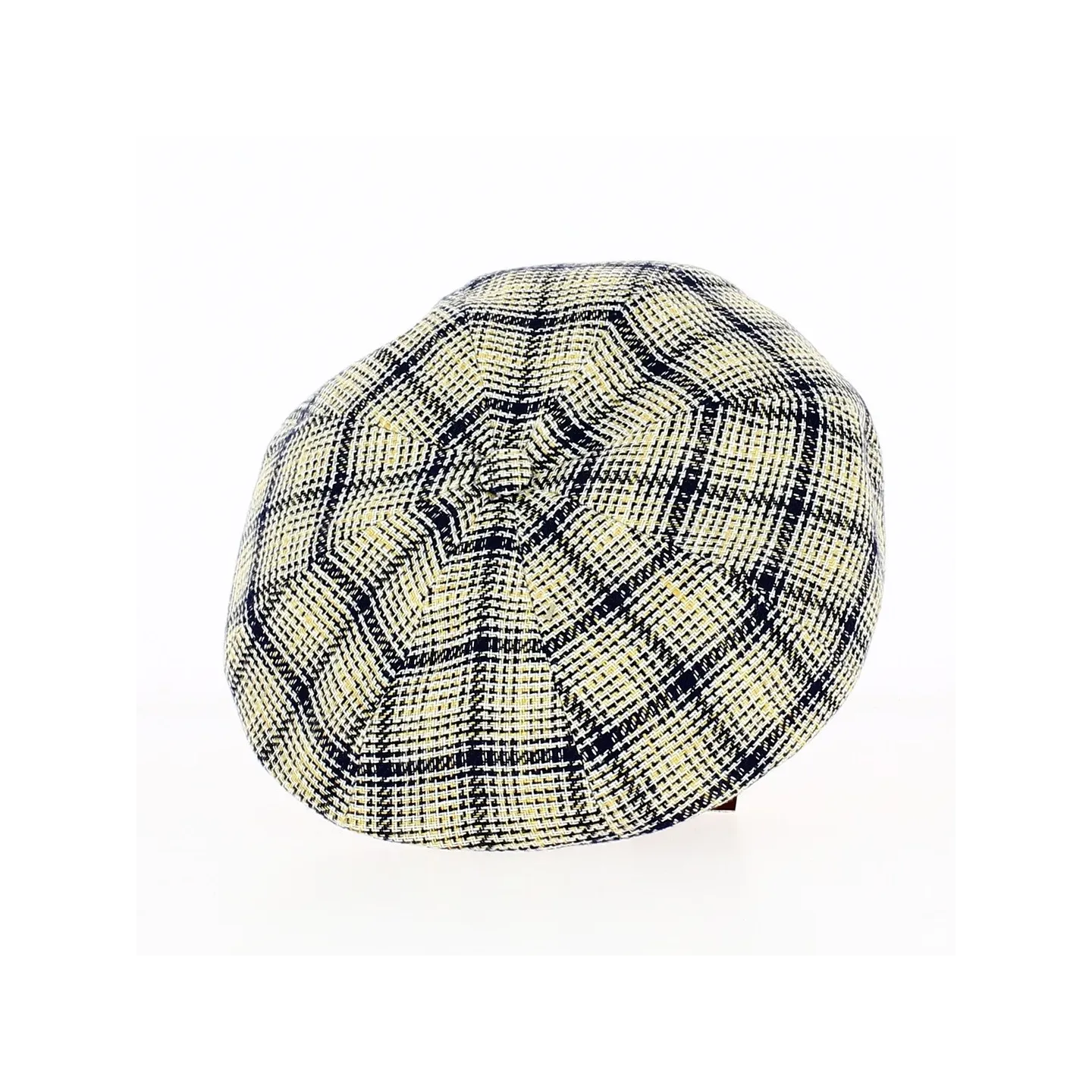 Casquette Irlandaise Carreaux Jaune et Bleu - Traclet