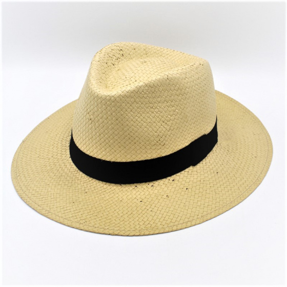 Beige Paper Straw Traveller Hat - Traclet