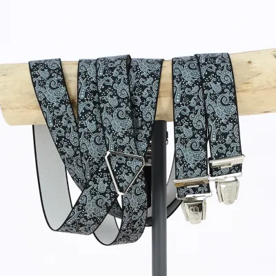 Fantasy straps Arabesque Black and Grey Large Size