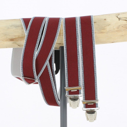 Fantasy straps Bordeaux and navy Large
