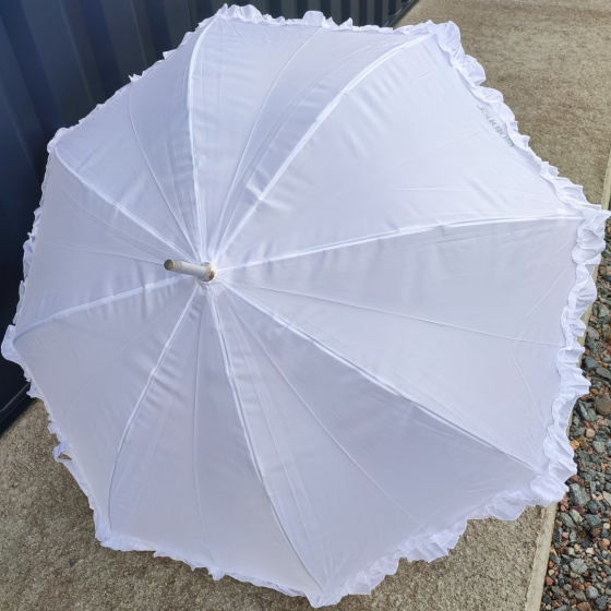 Ombrelle Blanche Ouverture Automatique - Isotoner Ombrelle Blanche Ouverture Automatique - Isotoner
