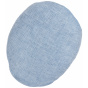 Flat Cap Canary Light Blue Linen - Stetson
