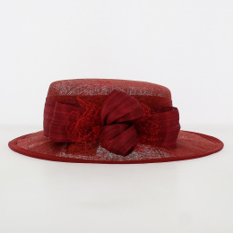 Ceremonial hat Sidonie Red - Traclet