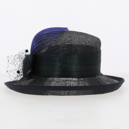 Ceremonial Hat Isa Paille Marine - Traclet