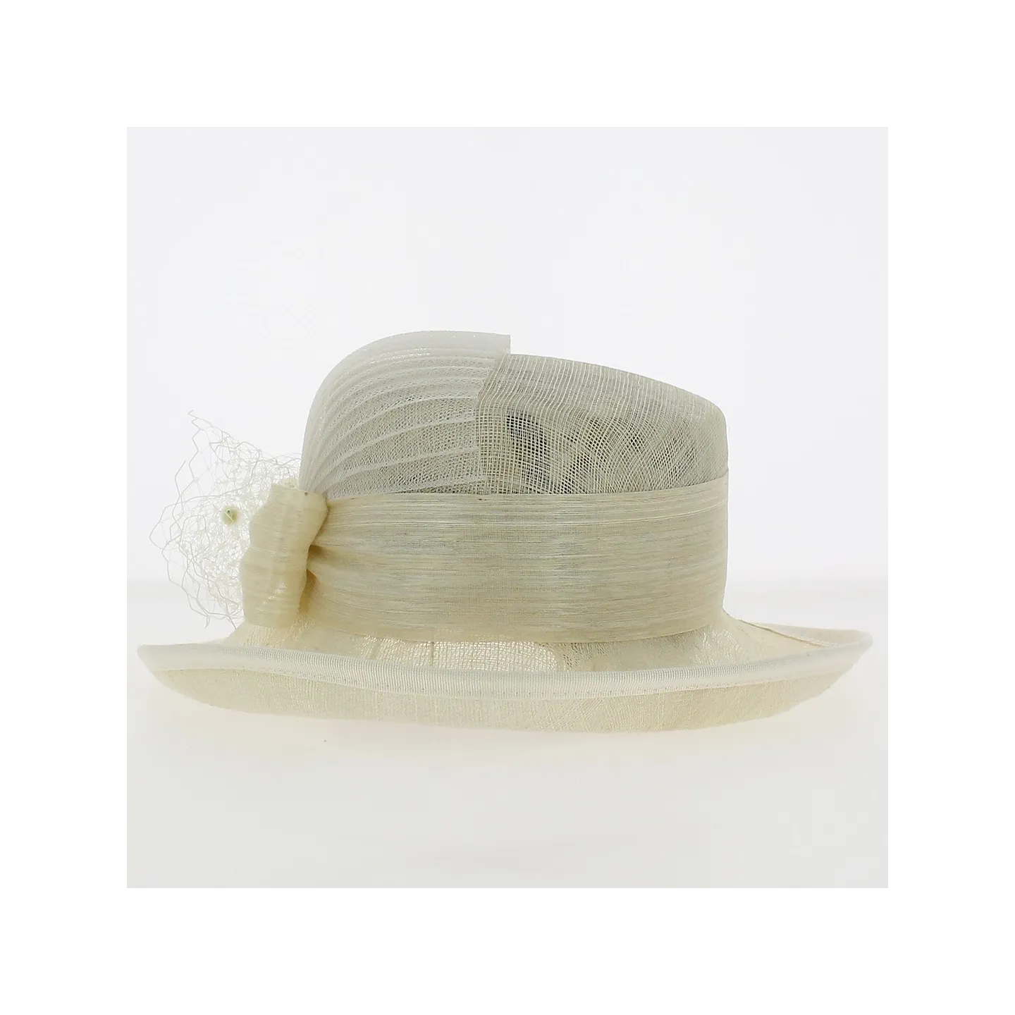 Isa Ceremonial Hat in Ecru Straw - Traclet Reference: 16241 | Traclet Millinery