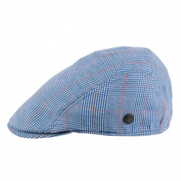 Casquette Plate Bang Carreaux Bleu - MTM
