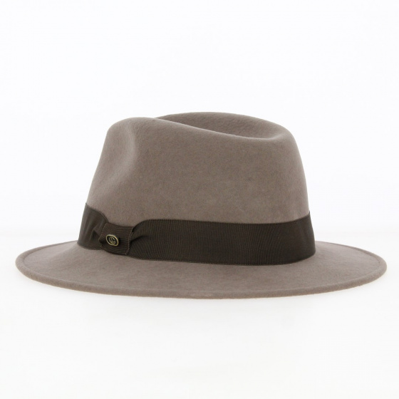 Marc Brown Wool Felt Fedora Hat - Traclet
