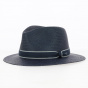 Navy Brooks Traveller Panama Hat - Bailey