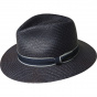 Navy Brooks Traveller Panama Hat - Bailey