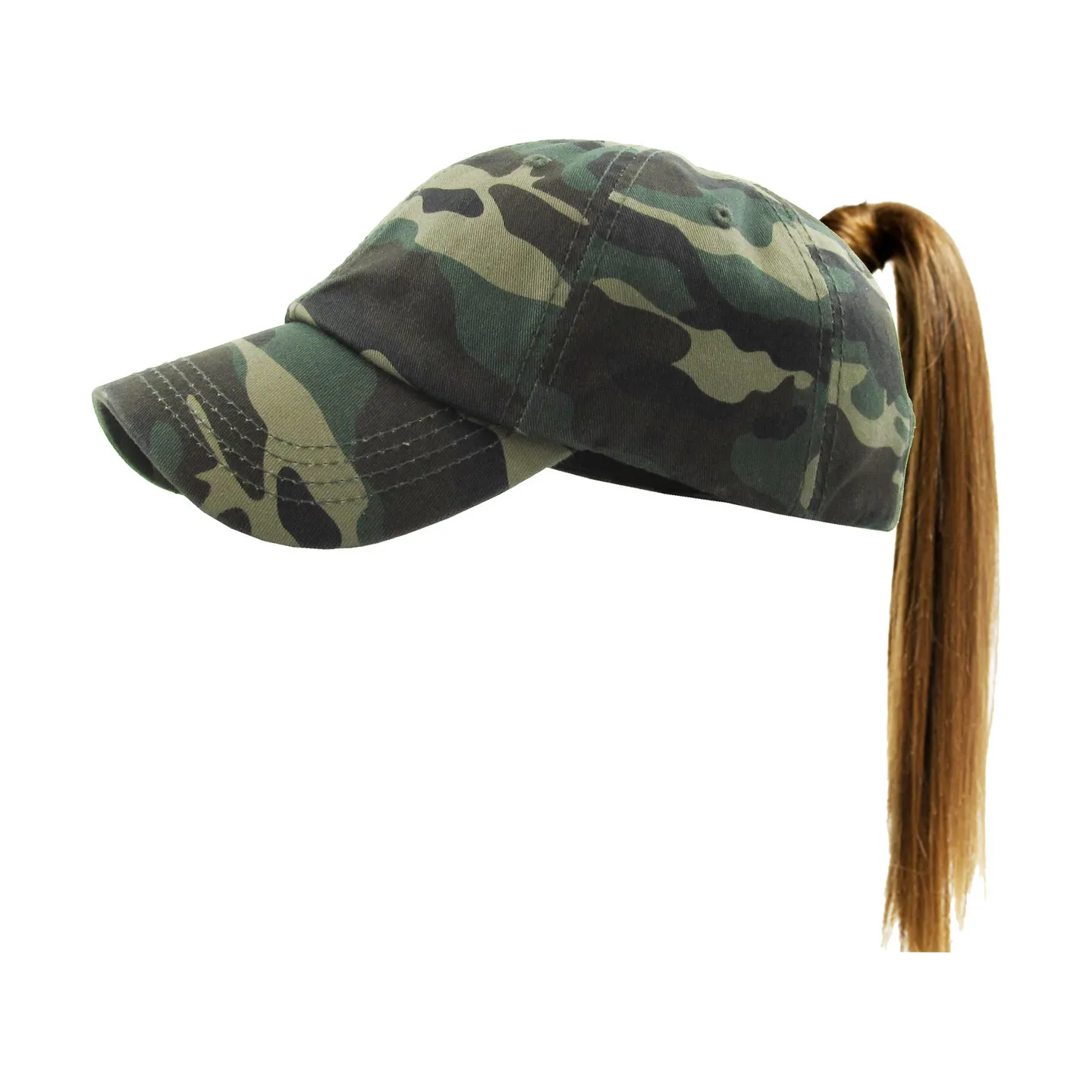 Casquette Baseball Femme Ponytail Camouflage - Traclet t Reference : 17924| Chapellerie Traclet
