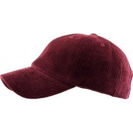 Bordeaux Corduroy Baseball Cap - Traclet