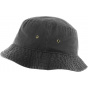 Gray Cotton Bucket Hat