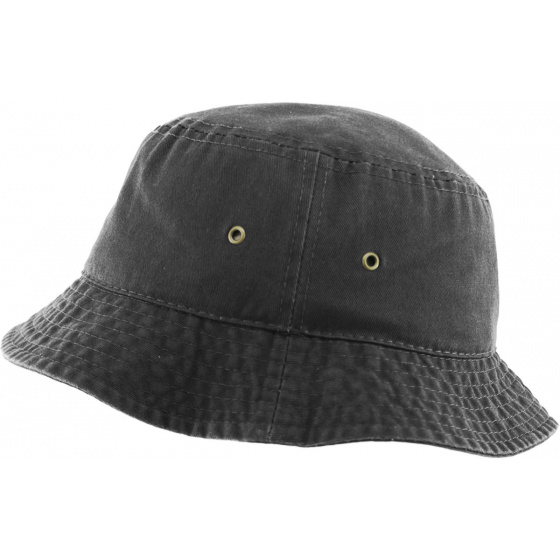 Grey Cotton Bucket Hat
