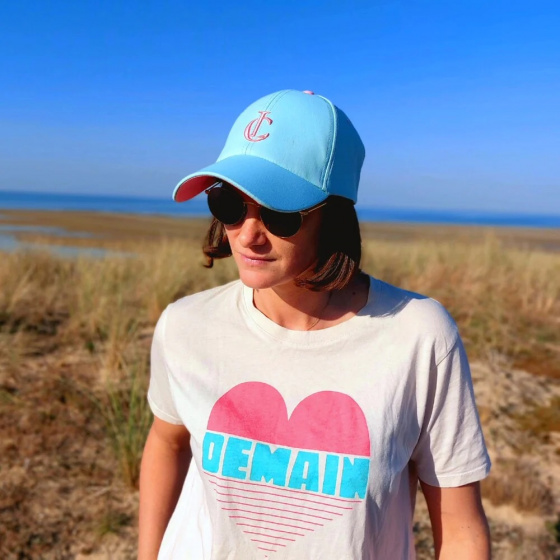 Recycled polyester baseball cap Mint - Le chapoté Recycled polyester baseball cap Mint - Le chapoté