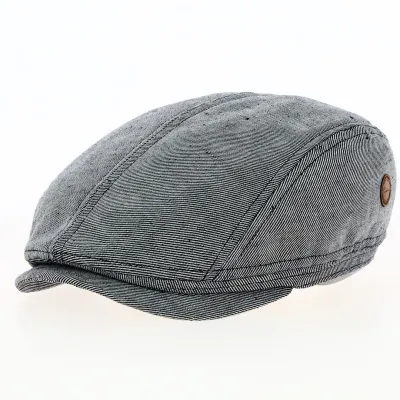 Flat Cap Didier Linen Blue - Crambes Reference: 15130 | Traclet Hat Shop