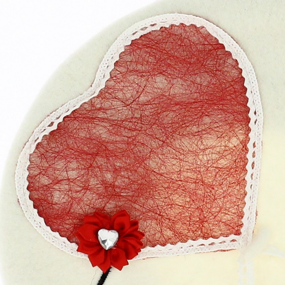 Basque Beret Love Heart Creation Wool - Traclet