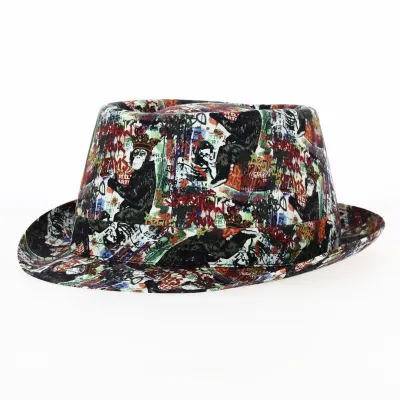 Chapeau Porkpie Street Art Coton - Traclet