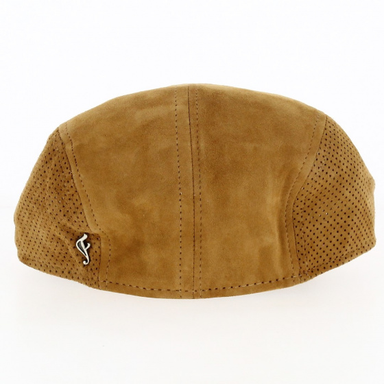 Casquette Plate Lino Cuir Marron - Fléchet Casquette Plate Lino Cuir Marron - Fléchet