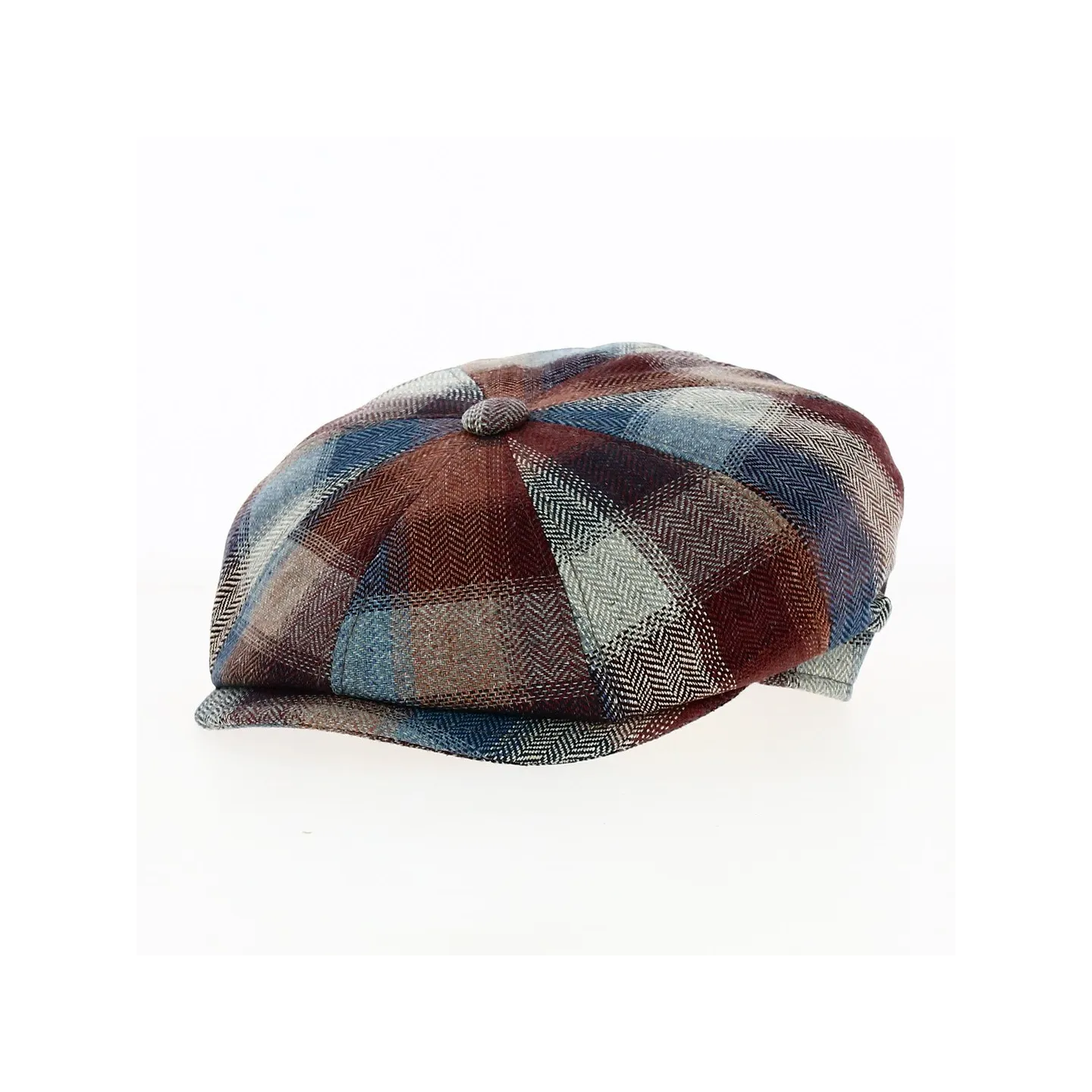 Casquette Gavroche Montréal Carreaux Soie - Traclet