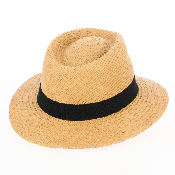 Brown Kamara Panama Traveller Hat - Traclet Brown Kamara Panama Traveller Hat - Traclet