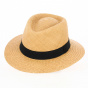 Brown Kamara Panama Traveller Hat - Traclet