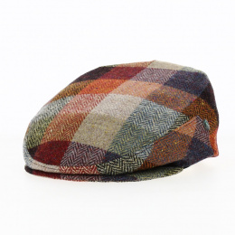 Virgin Wool Checkered Flat Cap - City Sport