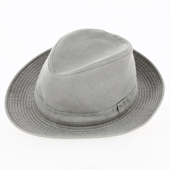 Chapeau Fedora Coton Gabin Grignan Bengale - Crambes Chapeau Fedora Coton Gabin Grignan Bengale - Crambes